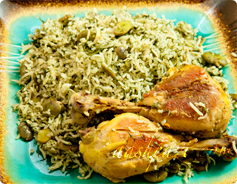 Baghali Polo with Chicken Calories and Nutrition Values