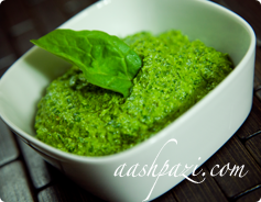 Spinach Pesto Sauce calories and Nutrition Values